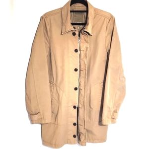 Lucky Brand Military Field Jacket Rugged Stylish Coat Jacket Tan Men's Size S